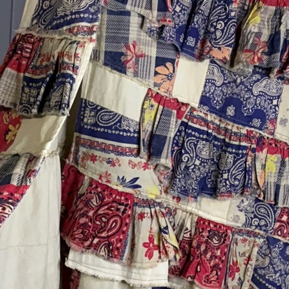 🆕 Free People Harvest Moon Maxi in Americana Combo - Picture 7 of 16